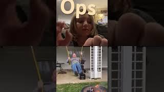 Oops #funnyshorts #babyswing #toofunny