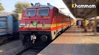 Arriving KHAMMAM | Skipping from Loop Line | Train Announcement | Indian Railways