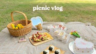 picnic vlog ˚₊ making cute picnic recipes, celebrating with friends, last days of summer 