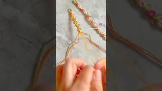 #tutorial is now !! ##easydiy #embroidery #springvibes #originaldesign #bracelet #diycraft #craft