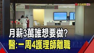 急診重症醫療崩潰 疫後護理離職.空缺率創10年高 護理師喊:月薪3萬誰想要做?｜非凡財經新聞｜20250228