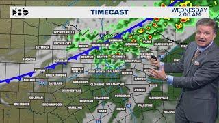 DFW Weather: Cold front to move through North Texas overnight, rain coming with it