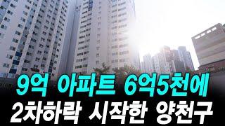 9억 아파트 6억5천에 2차하락 시작한 양천구