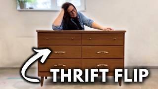 Laminate Dresser Thrift Flip | Vintage Vibes with Modern Style!