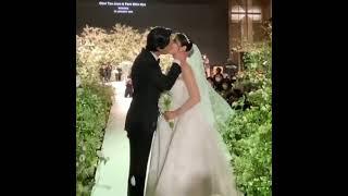 Choi Tae joon and Park Shin hye's wedding kiss#Taeshin couple #couple kiss #YouTube shorts