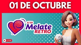 MELATE RETRO Resultados de HOY 01 de octubre 2024 