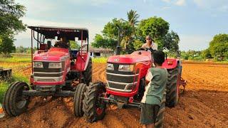 Mahindra Arjun novo 605 S goes to joint with yovo tech Plus 585 4wd for groundnuts put in soil