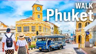 PHUKET Old Town, Thailand | 4K Walking Tour with Captions [4K Ultra HD/60fps]