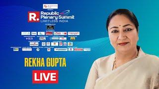 Delhi CM Rekha Gupta at Republic Plenary Summit 2025 | BJP | Delhi | Arnab