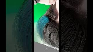new blue color hair photo editing