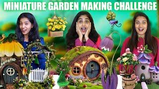 3 MINIATURE GARDEN MAKING CHALLENGE  | ആരുടെ GARDEN ജയിക്കും ? വാശിയേറിയ മത്സരം | PULLOTHI