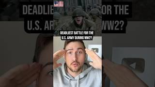 Costliest Battle for USA in WW2? ️ (European Theater)