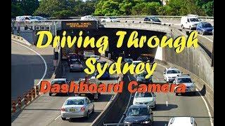 Driving through Sydney from Moore Park to Artarmon