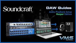 Soundcraft Ui24R | DAW Audio Playback Setup (Reaper Edition)