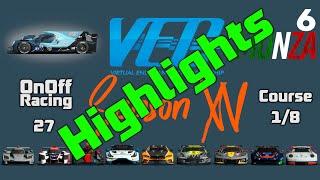 rFactor2 - #rf2vec S15 - Division 1 - Round 1/8 : 6h de Monza - OnOff Racing #27 - Highlights