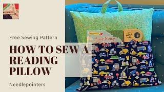 How to Sew a Reading Book Pocket Pillow (Free Pattern)