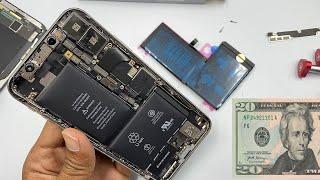 iPhone X Battery Replacement with battery health 100%