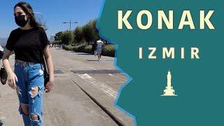 Izmir KONAK Walking Tour in Neighborhood | Turkey 2021 | 4K UHD 60fps