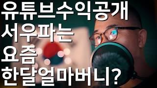 서우파 요즘 한달 유튜브 수익 얼마일까요?