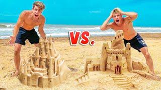 WHO MAKES THE BEST SANDCASTLE !! ??