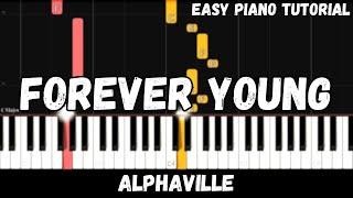 Alphaville - Forever Young (Easy Piano Tutorial)