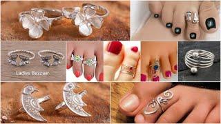 STYLISH Light Weight Silver TOE  RINGS Designs