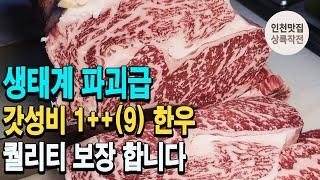 퀄리티 보장합니다!생태계파괴급 갓성비 1++(9)한우 맛집(상차림비 없음)