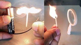2 Easy Way to Fire a Match - Fire trick