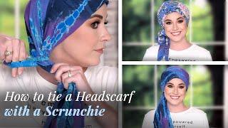 How To Tie A Headscarf With A Scrunchie | Using A Square and Rectangle Scarf (2020)