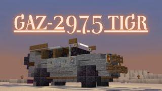 Minecraft: How to build a Military Truck in Minecraft (GAZ-2975 Tigr) Minecraft Truck Tutorial