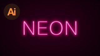 Learn How to Create a Neon Text Effect in Adobe Illustrator | Dansky