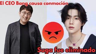 Estalla el drama: ARMY enloquece por Suga y las declaraciones controvertidas de Bang Si Hyuk  #Suga