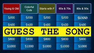 Guess the Song Jeopardy Style | Quiz #37