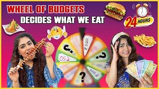 Wheel of Budgets Decides What We Eat for 24 hours | Food Challenge ft. Thakur Sisters