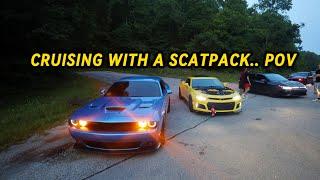 BACKROAD CRUISING WITH A SCATPACK IN MY 6-SPEED CAMARO ZL1 - POV DRIVE