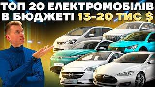 Топ 20 електромобілів у 2024му році з Норвегії в бюджеті до 20 тис $