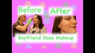 BOYFRIEND DOES MY MAKEUP TAG | SIENNA AND JASON