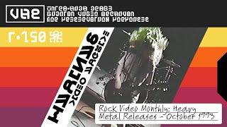 VHS: Rock Video Monthly - Heavy Metal Releases - October 1993