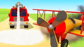 Car cartoons full episodes & Helper cars for kids. Street vehicles and trucks & plane for kids.