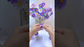 cách làm hoa cúc bằng kẽm nhung #artificialflowers #cover #diy