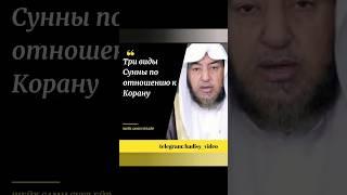 Три вида Сунны по отношению к Корану. Шейх Сами Сукъейр #сунна #коран #ислам #куран #мусульмане