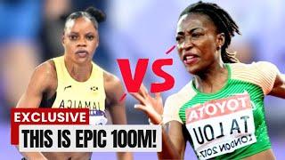 Tia Clayton Battles Marie-Josee Ta Lou || Women’s 100 Meters – Zurich Diamond League 2024