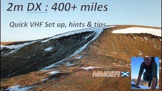 2m SSB & FM DX Bonanza from Glas Maol -  SOTA Expedition