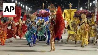 Six top samba schools shine in Rio de Janeiro Carnival parade