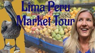 Lima Peru Street Food Market | Trying Fresh Fish Used for Ceviche, Fruits & Food from the Amazon!