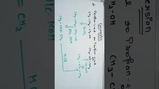 conversion propan-1-ol to propan-2-ol class 12th #chemistry #Thestudyzone