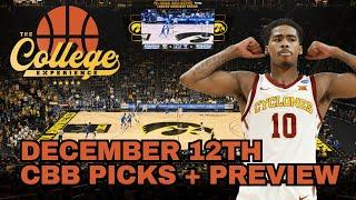 College Basketball Picks - Thursday, December 12th | The College Experience: Basketball