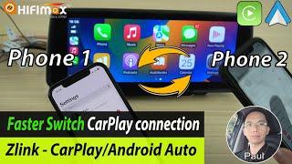 Fast Switch two iPhone's CarPlay Zlink Connection? BMW Mercedes Audi Android Zlink Connect/Setup!