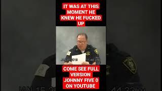 DEPOSITION OF DEPUTY GOES HORRIBLY WRONG. #police #johnny50 #ytshorts #shortsfeed  #shorts