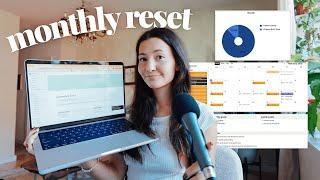 February Monthly Reset: goal setting, workout plan, financial planning and content planning